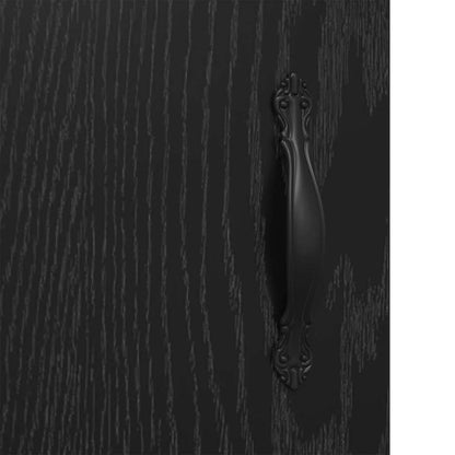 Credenza Rovere Nero 69,5 x 34 x 90 cm
