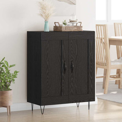 Credenza Rovere Nero 69,5 x 34 x 90 cm