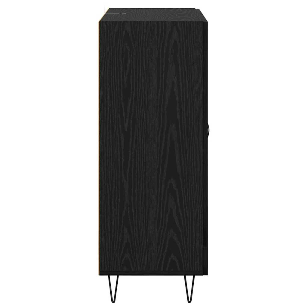 Credenza Rovere Nero 69,5 x 34 x 90 cm