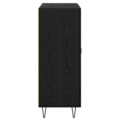 Credenza Rovere Nero 69,5 x 34 x 90 cm