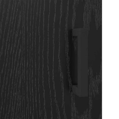 Credenza Rovere Nero 69,5 x 34 x 90 cm