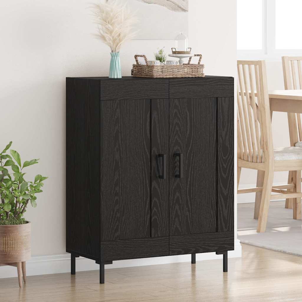 Credenza Rovere Nero 69,5 x 34 x 90 cm