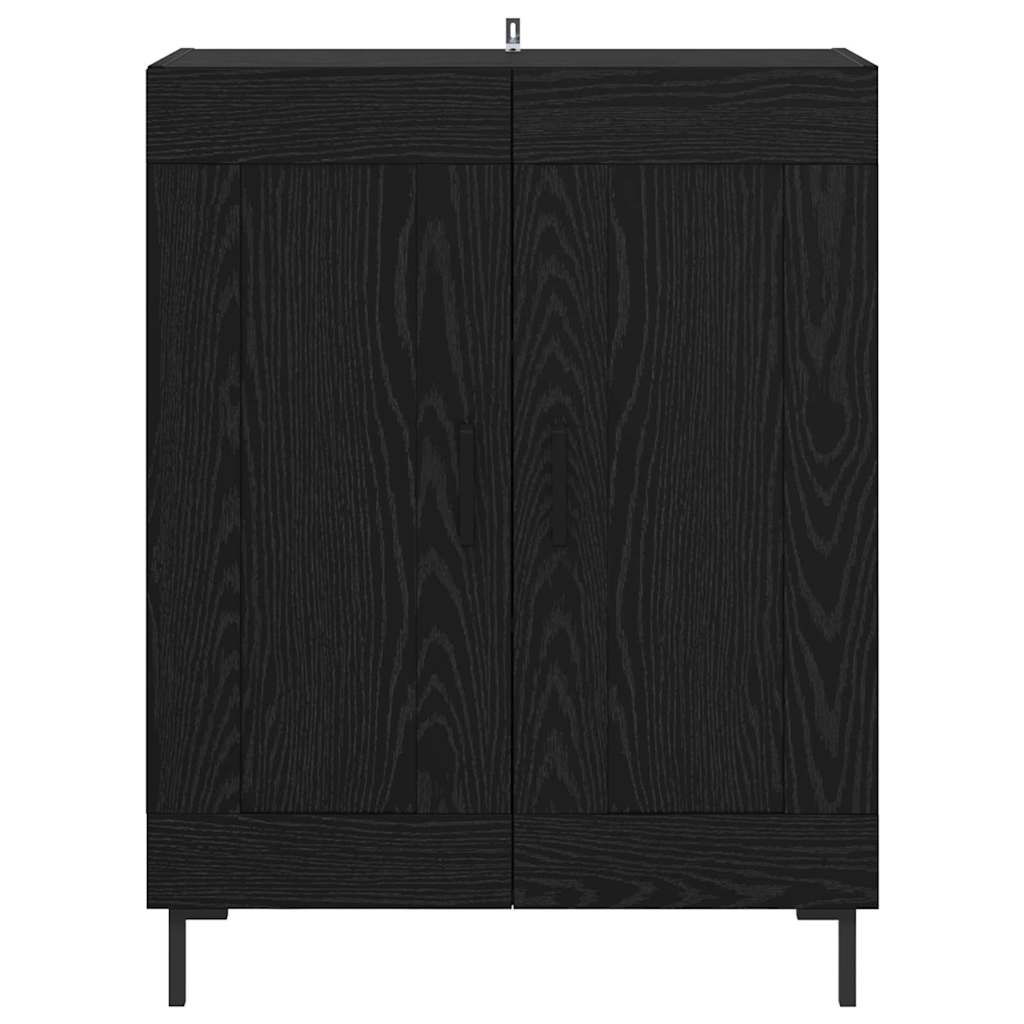 Credenza Rovere Nero 69,5 x 34 x 90 cm