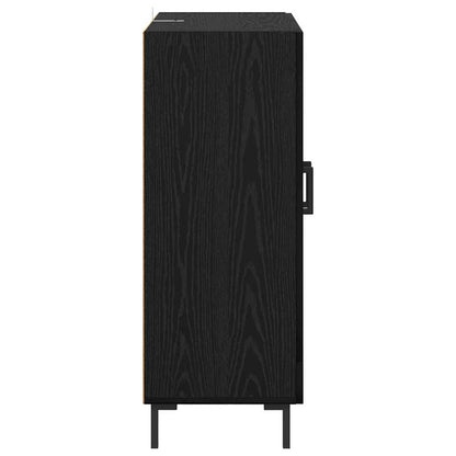 Credenza Rovere Nero 69,5 x 34 x 90 cm
