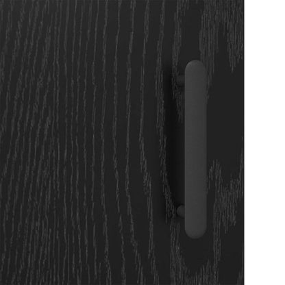 Credenza Rovere Nero 69,5 x 34 x 90 cm