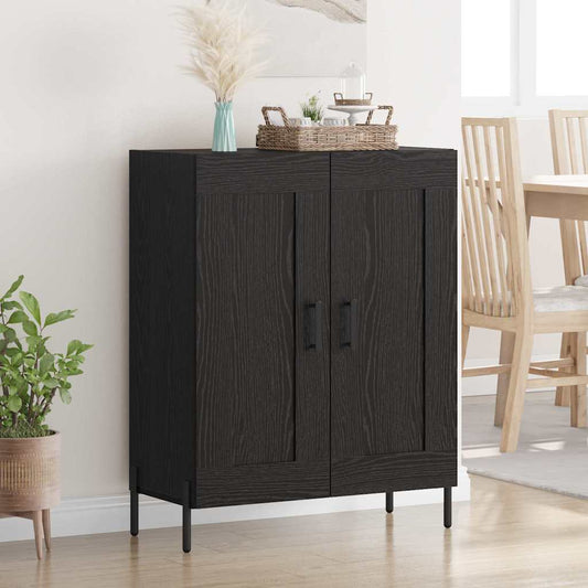 Credenza Rovere Nero 69,5 x 34 x 90 cm