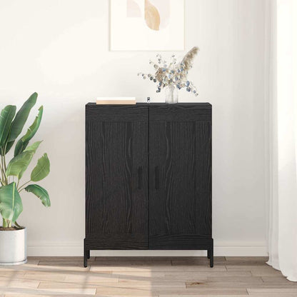 Credenza Rovere Nero 69,5 x 34 x 90 cm