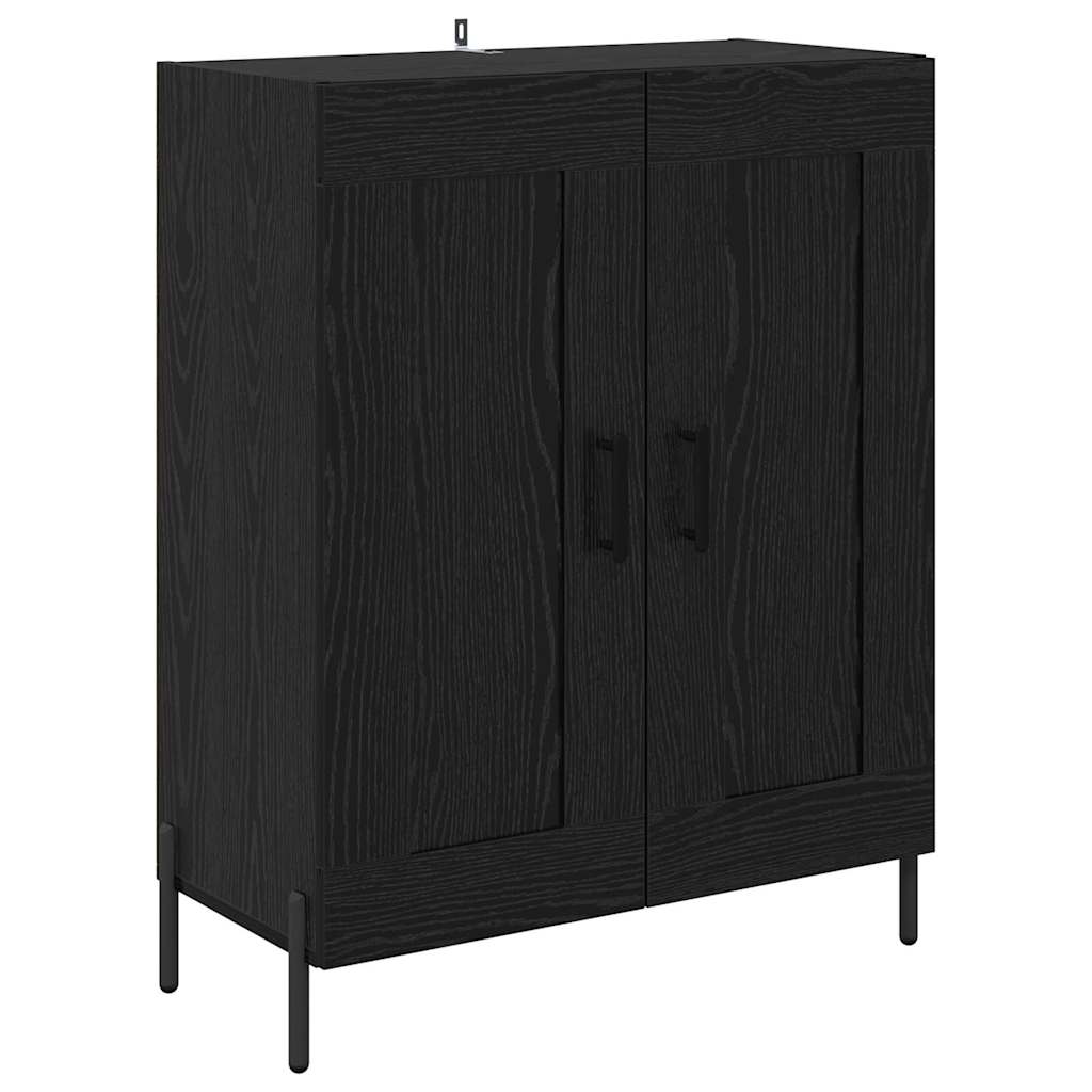 Credenza Rovere Nero 69,5 x 34 x 90 cm