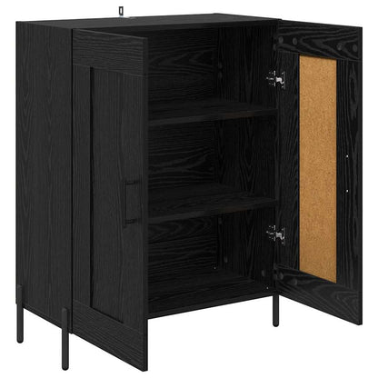 Credenza Rovere Nero 69,5 x 34 x 90 cm