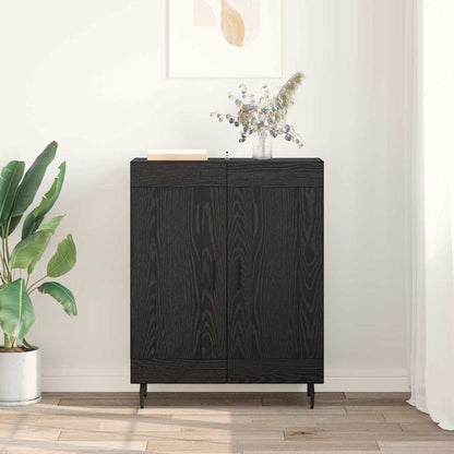 Credenza Rovere Nero 69,5 x 34 x 90 cm