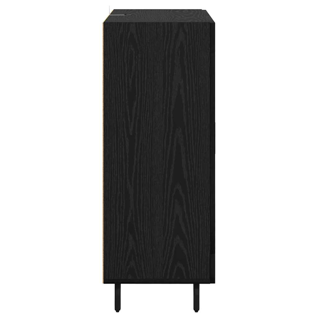 Credenza Rovere Nero 69,5 x 34 x 90 cm