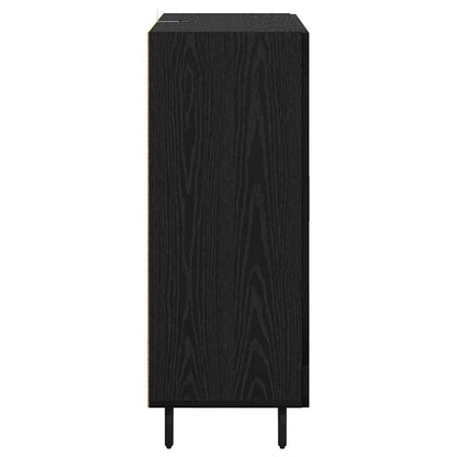 Credenza Rovere Nero 69,5 x 34 x 90 cm