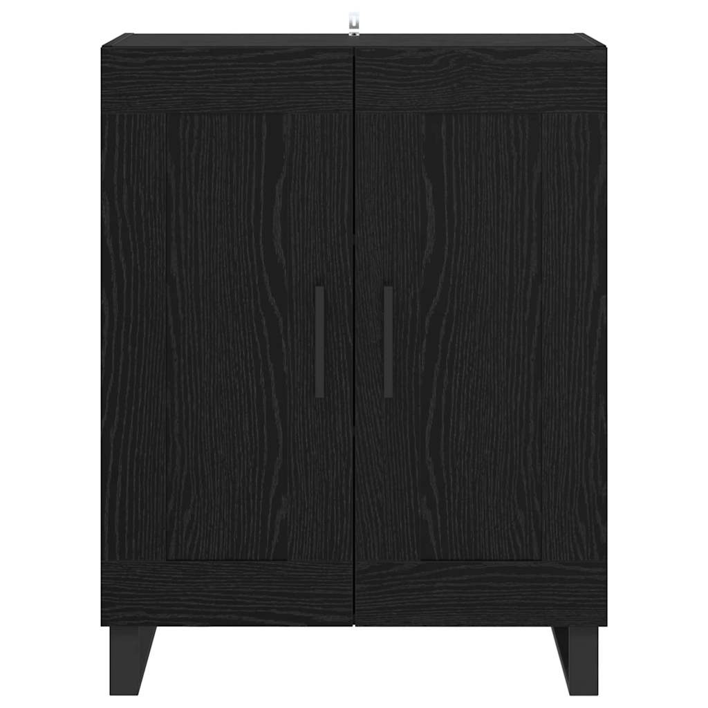 Credenza Rovere Nero 69,5 x 34 x 90 cm