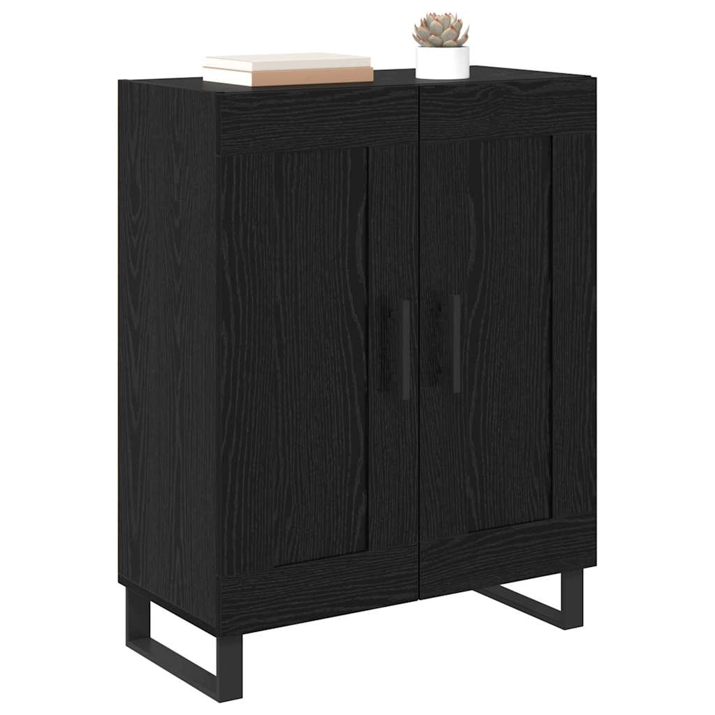 Credenza Rovere Nero 69,5 x 34 x 90 cm