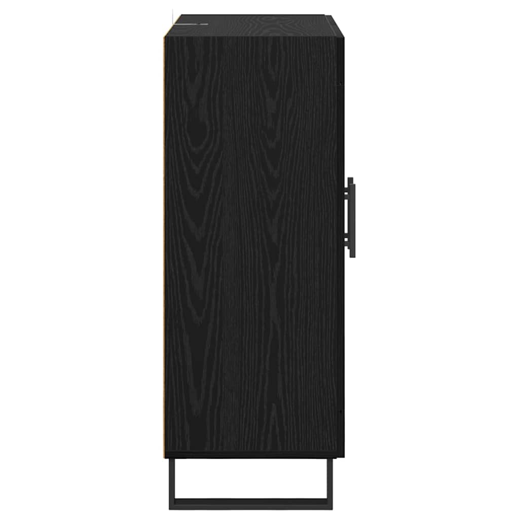 Credenza Rovere Nero 69,5 x 34 x 90 cm