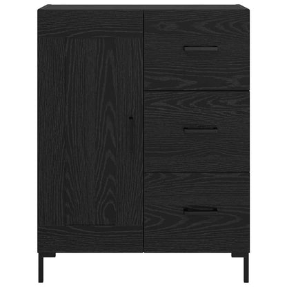 Credenza Rovere nero 69.5 x 34 x 90 cm Legno multistrato