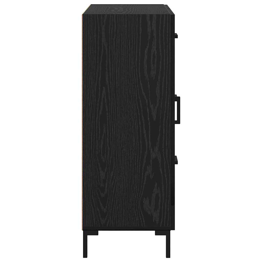 Credenza Rovere nero 69.5 x 34 x 90 cm Legno multistrato