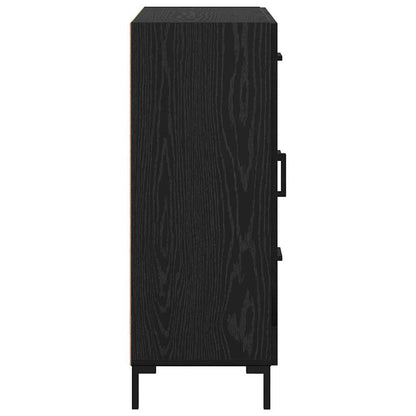 Credenza Rovere nero 69.5 x 34 x 90 cm Legno multistrato