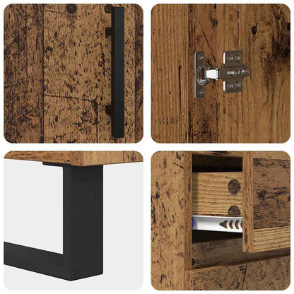 Credenza con cassetto Legno vecchio 69,5 x 34 x 90 cm