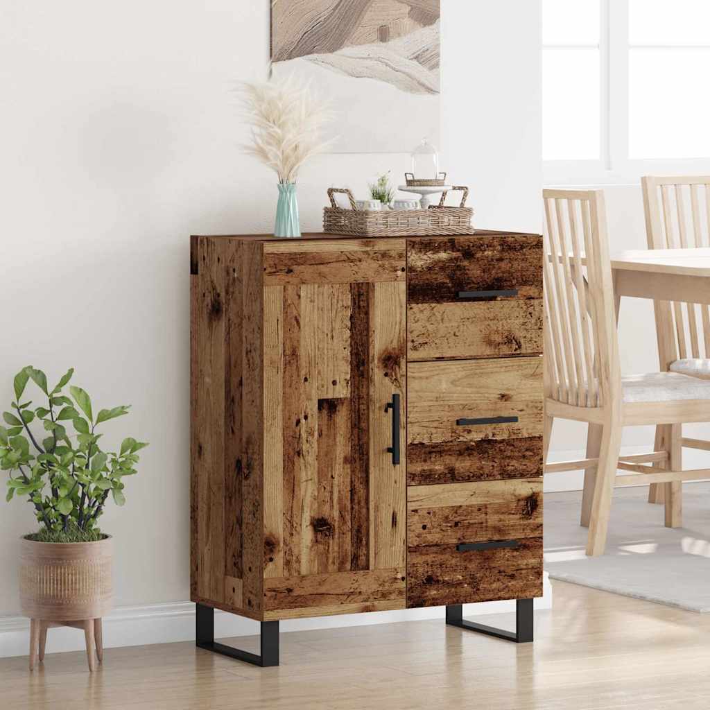Credenza con cassetto Legno vecchio 69,5 x 34 x 90 cm