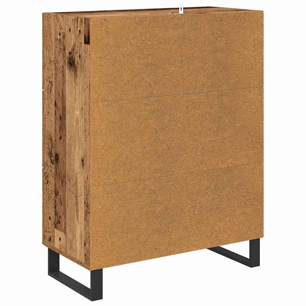 Credenza con cassetto Legno vecchio 69,5 x 34 x 90 cm