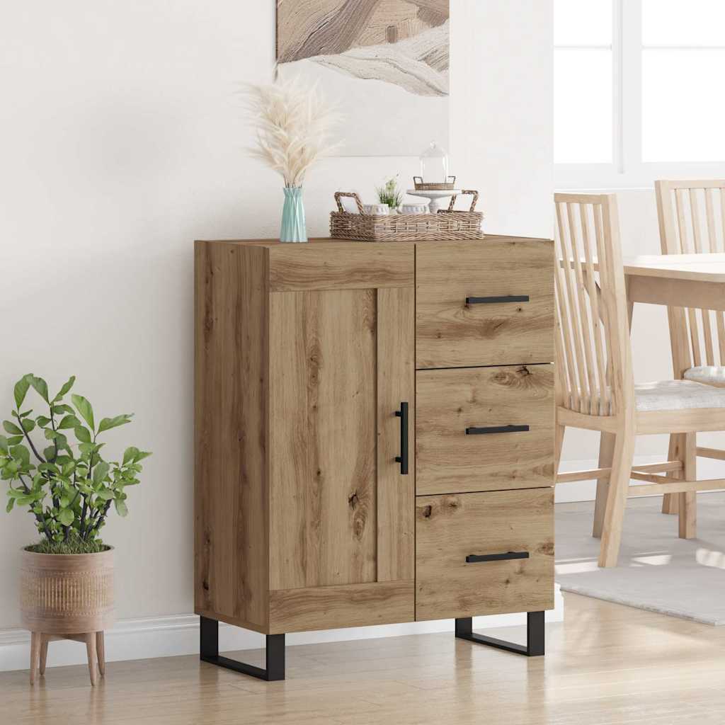Credenza con cassetto Rovere artigianale 69,5 x 34 x 90 cm
