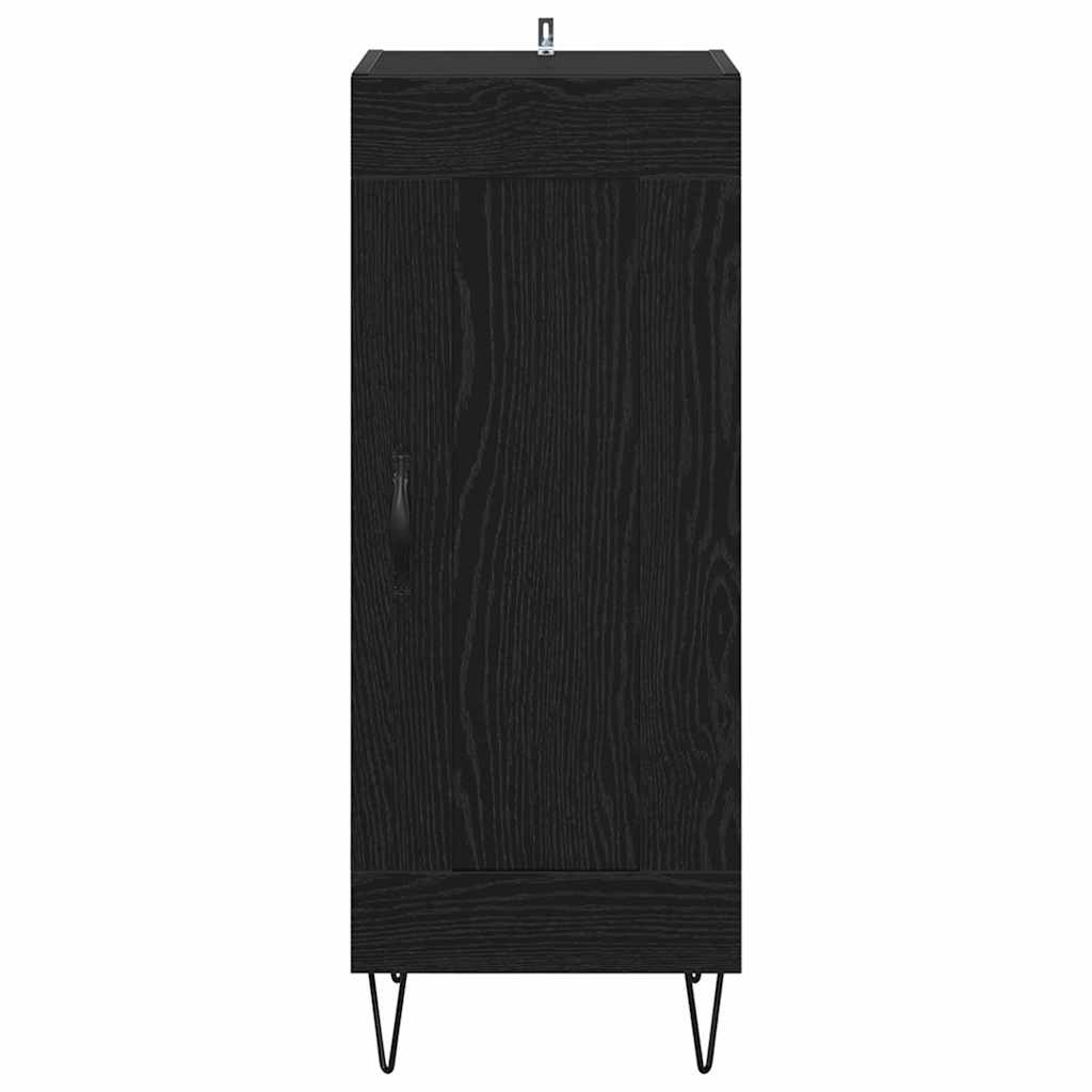 Credenza Rovere Nero 34,5 x 34 x 90 cm