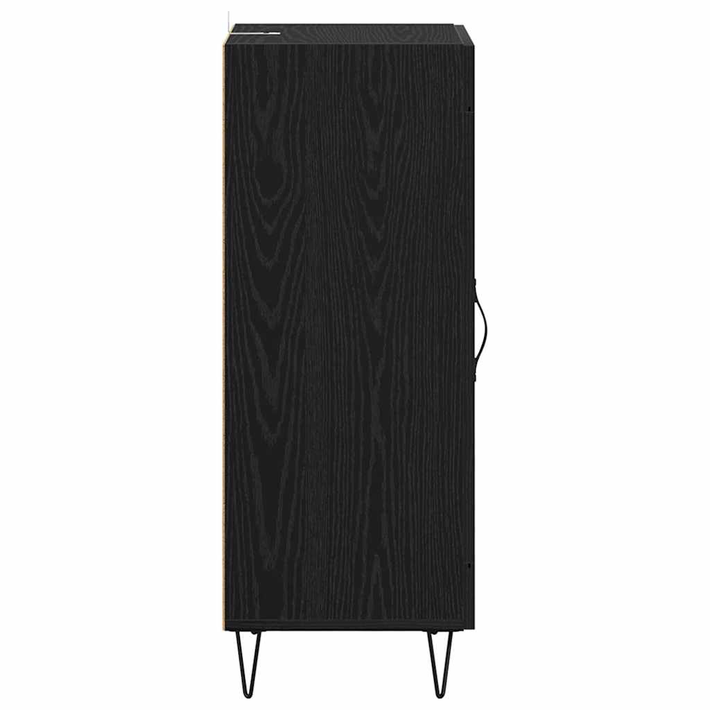Credenza Rovere Nero 34,5 x 34 x 90 cm