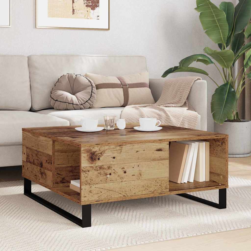 Tavolino da salotto Legno vecchio 80 x 80 x 36,5 cm | homemem39