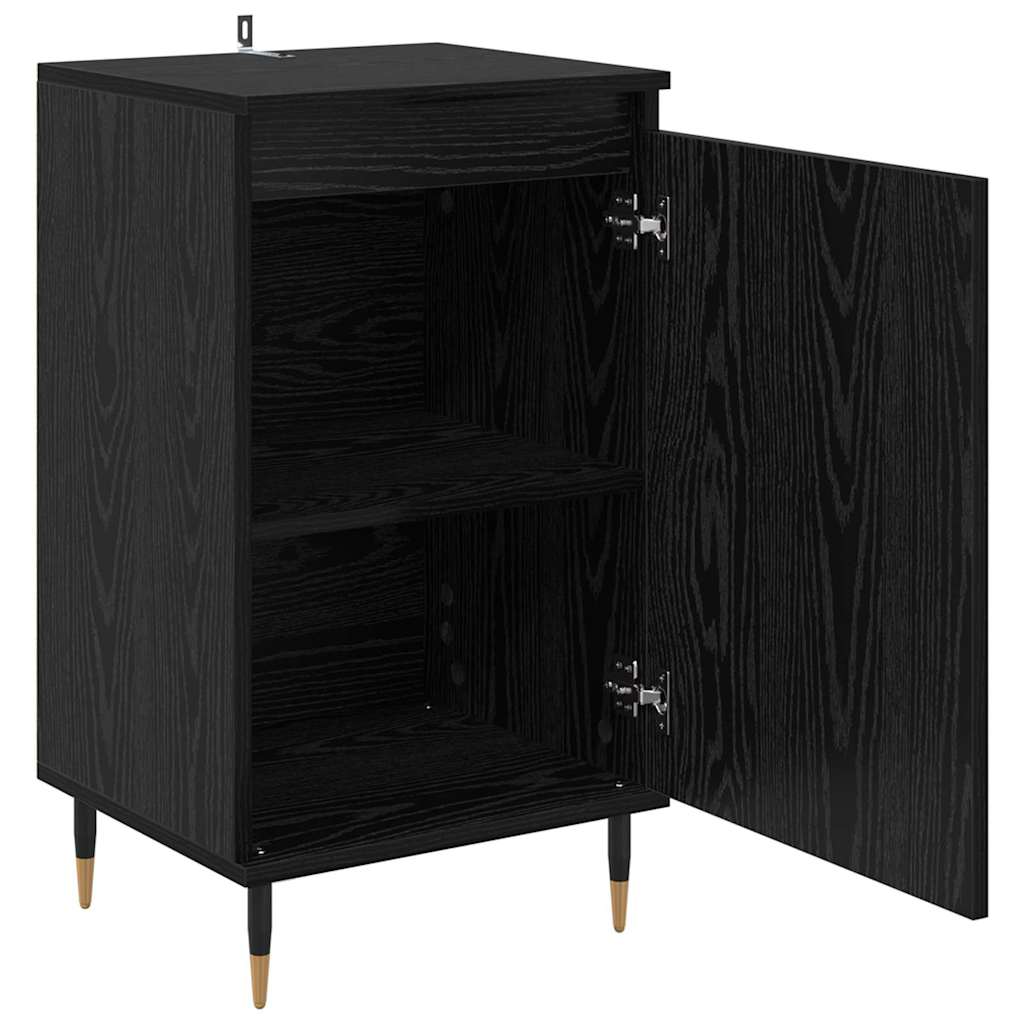 Credenza 2 pcs Rovere Nero 40 x 35 x 70 cm