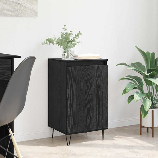 Credenza Rovere Nero 40 x 35 x 70 cm Legno multistrato