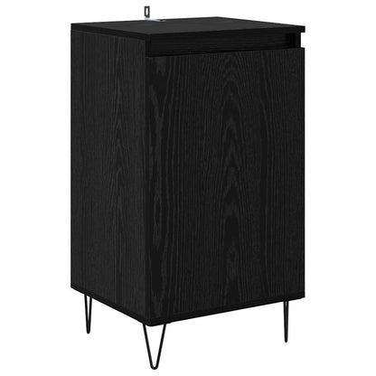Credenza Rovere Nero 40 x 35 x 70 cm Legno multistrato
