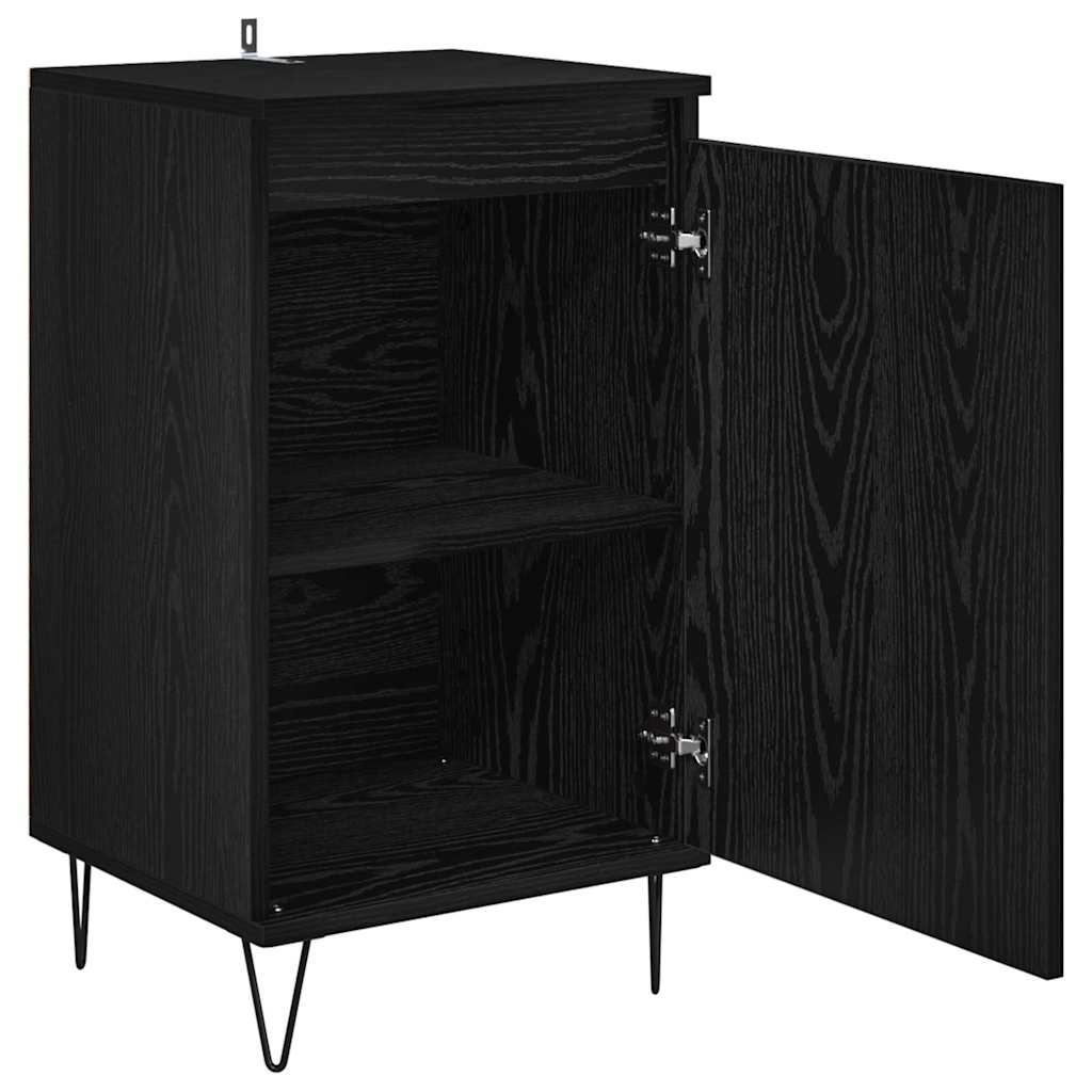 Credenza Rovere Nero 40 x 35 x 70 cm Legno multistrato