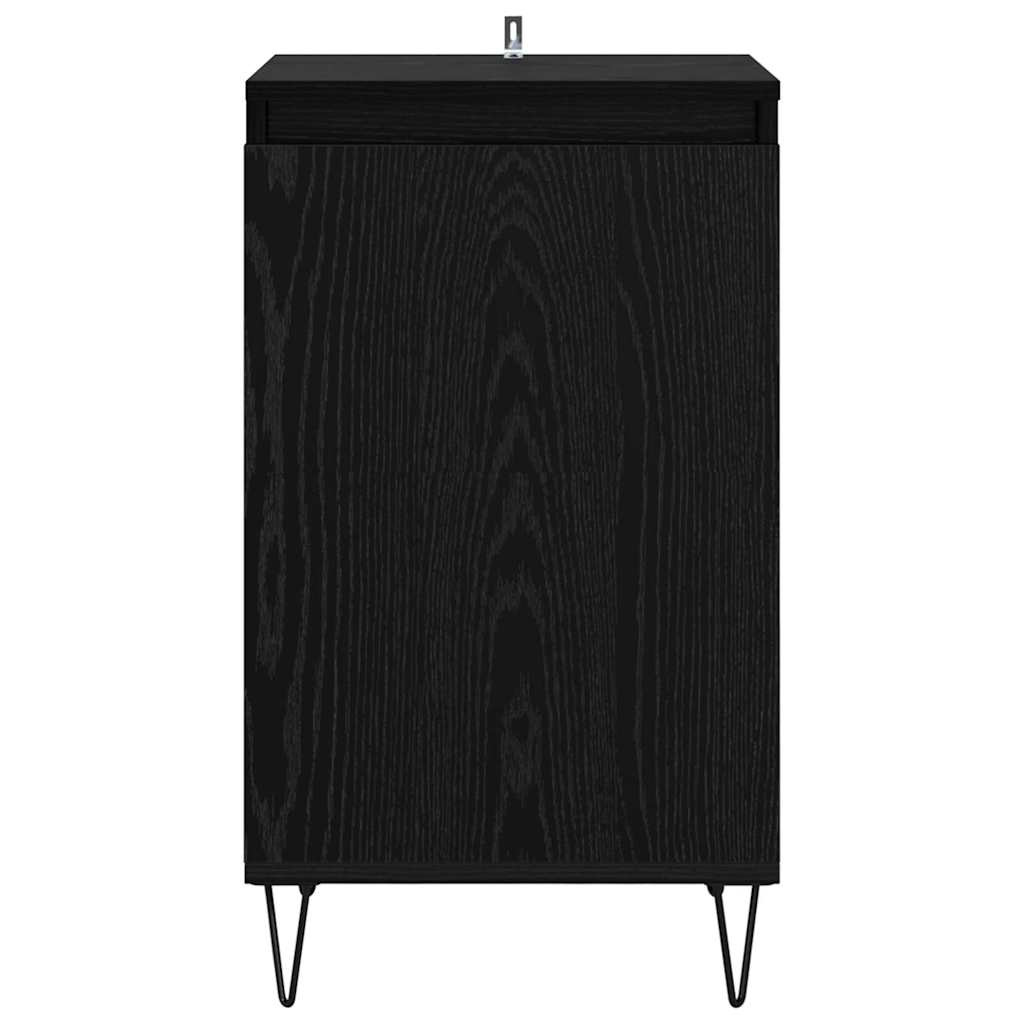 Credenza Rovere Nero 40 x 35 x 70 cm Legno multistrato