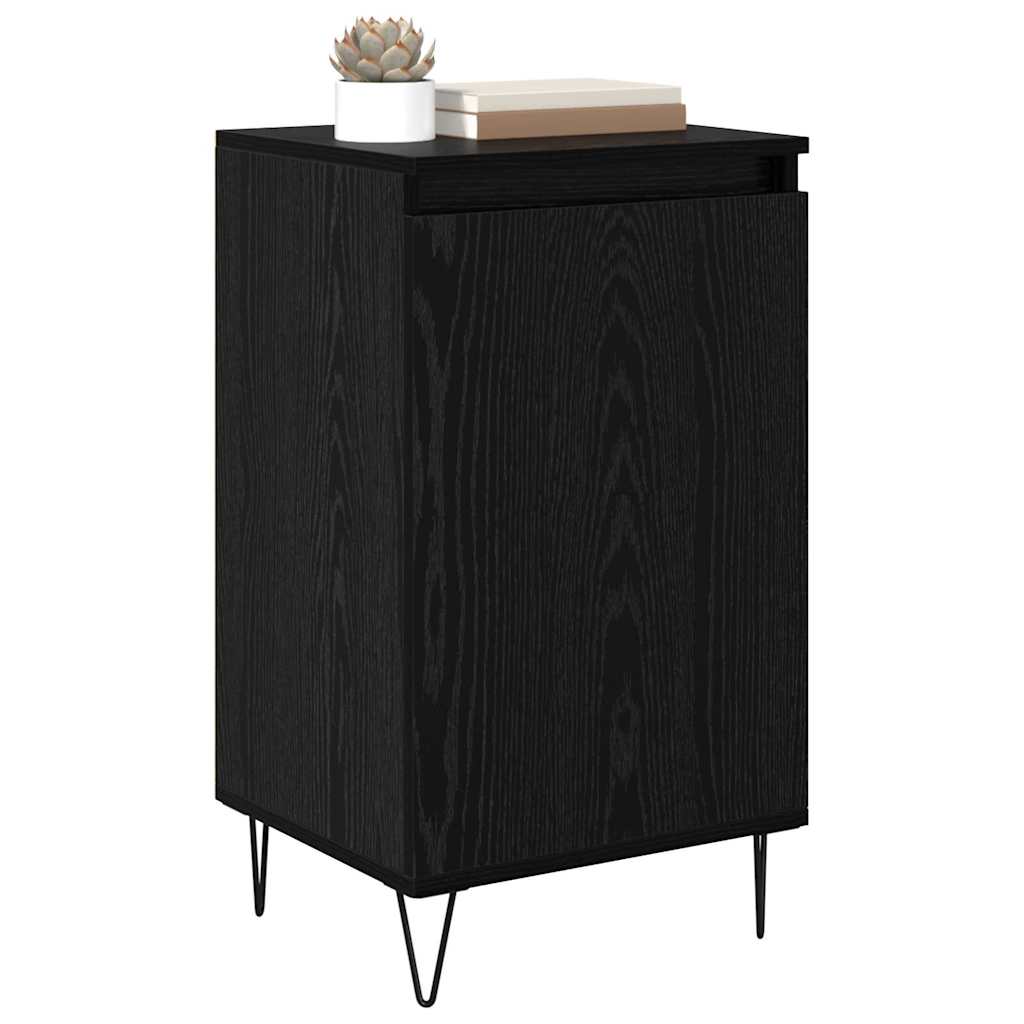 Credenza Rovere Nero 40 x 35 x 70 cm Legno multistrato