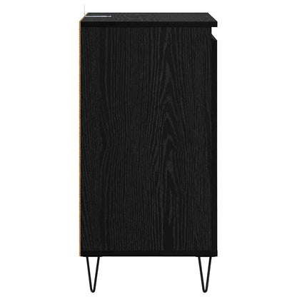 Credenza Rovere Nero 40 x 35 x 70 cm Legno multistrato