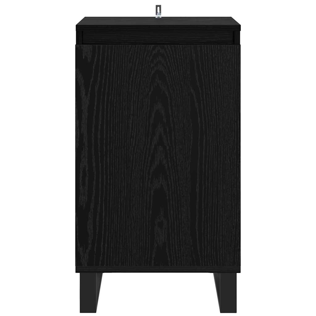 Credenza Rovere Nero 40 x 35 x 70 cm Legno multistrato
