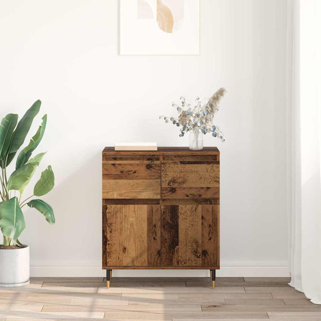 Credenza con cassetto Legno vecchio 60 x 35 x 70 cm