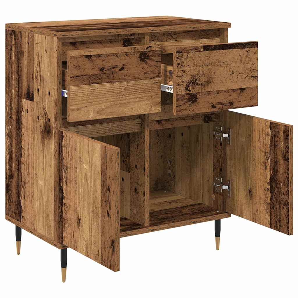 Credenza con cassetto Legno vecchio 60 x 35 x 70 cm