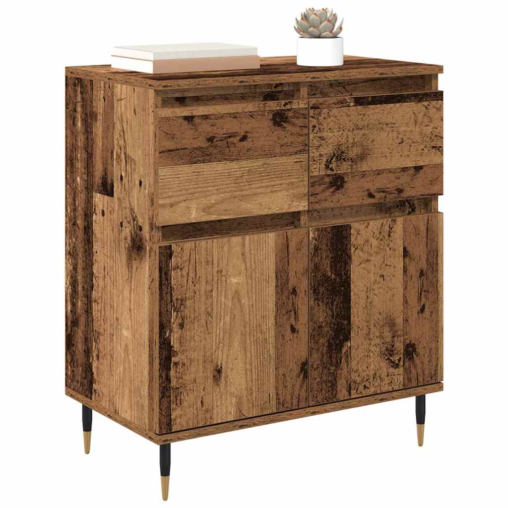 Credenza con cassetto Legno vecchio 60 x 35 x 70 cm