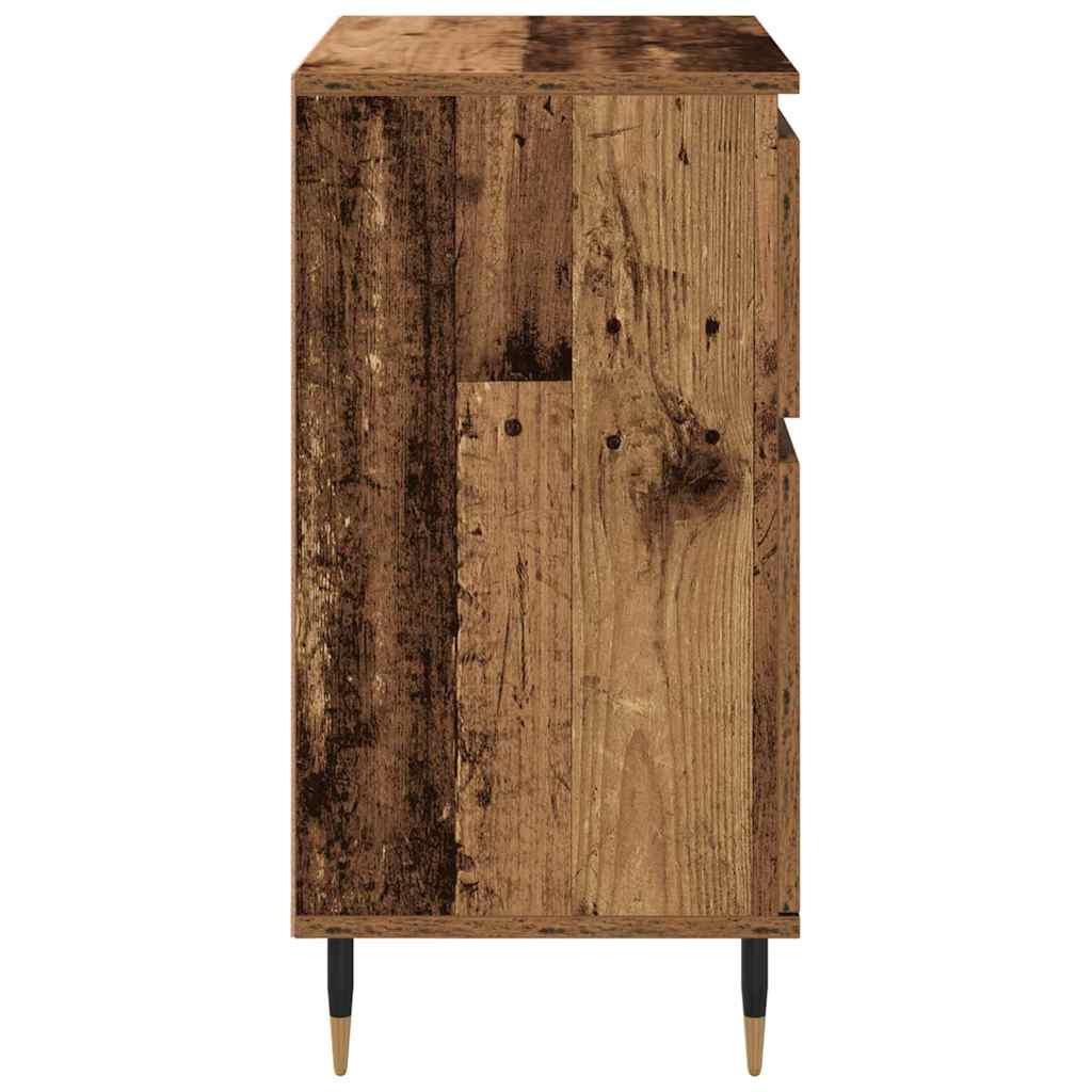 Credenza con cassetto Legno vecchio 60 x 35 x 70 cm