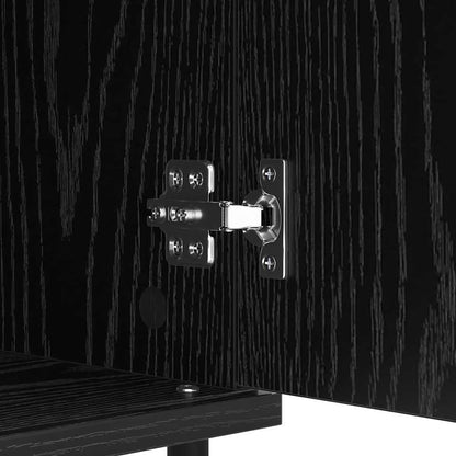 Credenza con cassetto Rovere Nero 60 x 35 x 70 cm