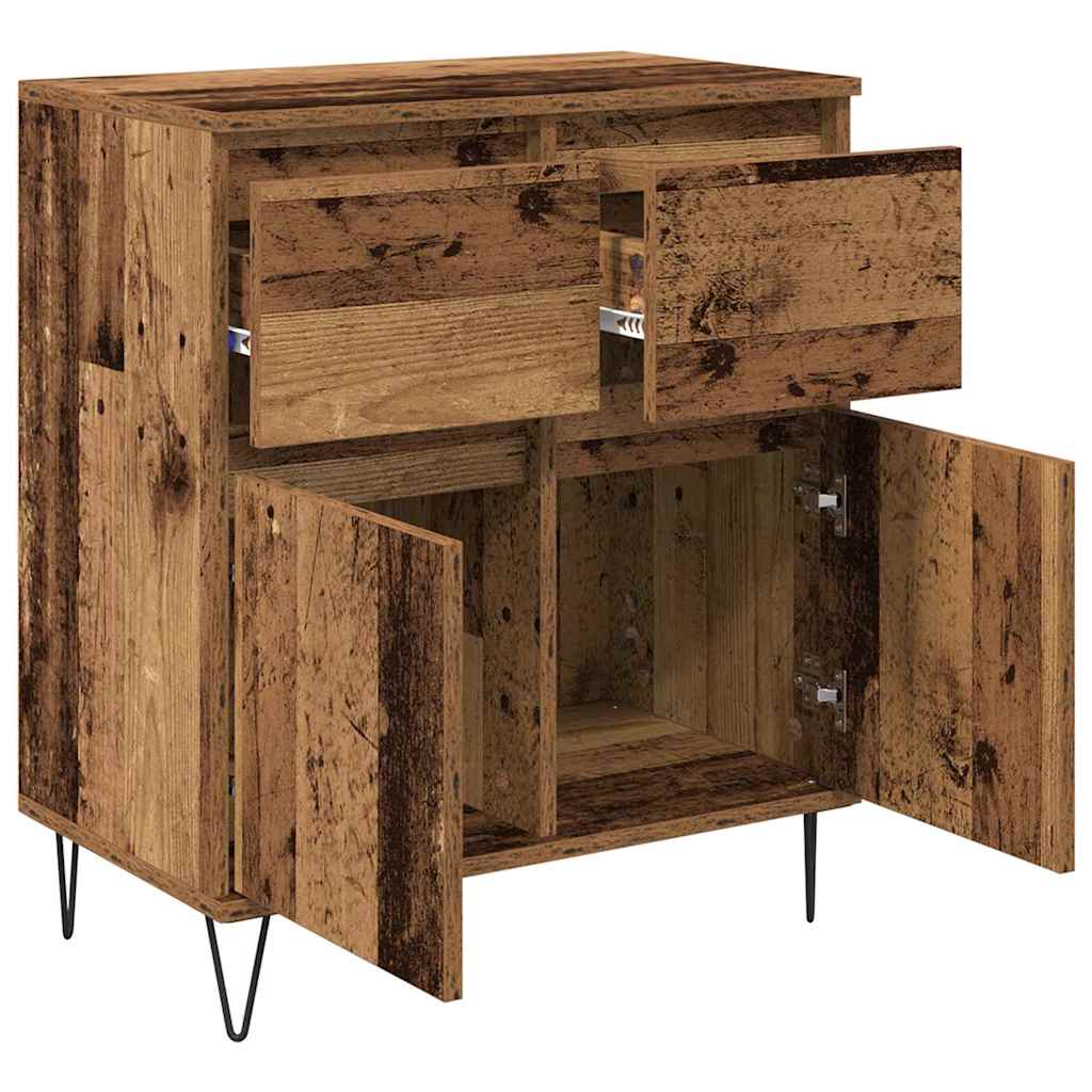 Credenza con cassetto Legno vecchio 60 x 35 x 70 cm
