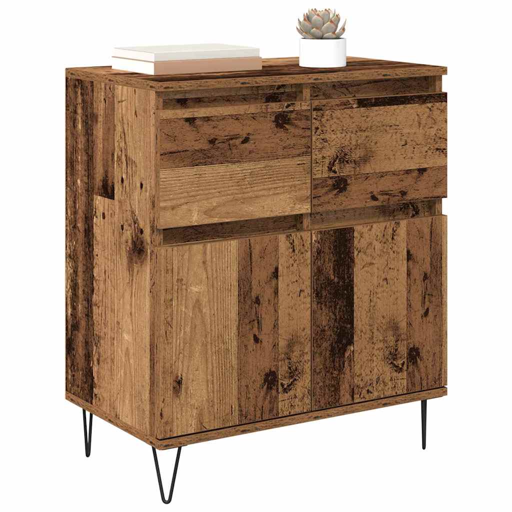 Credenza con cassetto Legno vecchio 60 x 35 x 70 cm