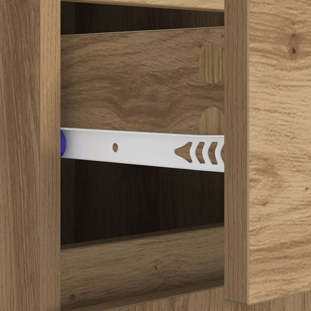 Credenza con cassetto Rovere artigianale 60 x 35 x 70 cm