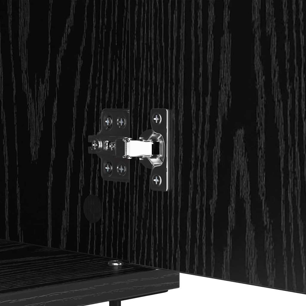 Credenza con cassetto Rovere Nero 60 x 35 x 70 cm