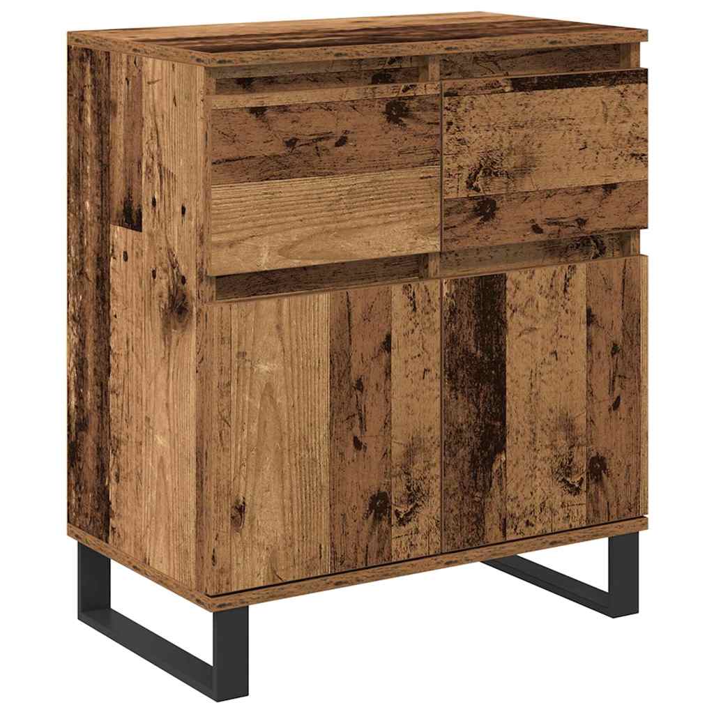Credenza con cassetto Legno vecchio 60 x 35 x 70 cm