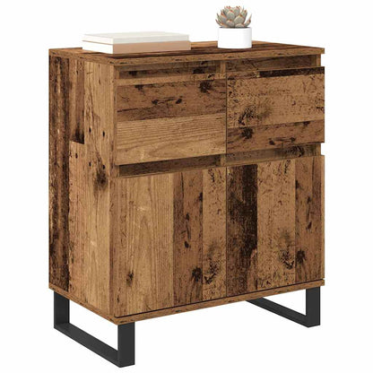 Credenza con cassetto Legno vecchio 60 x 35 x 70 cm
