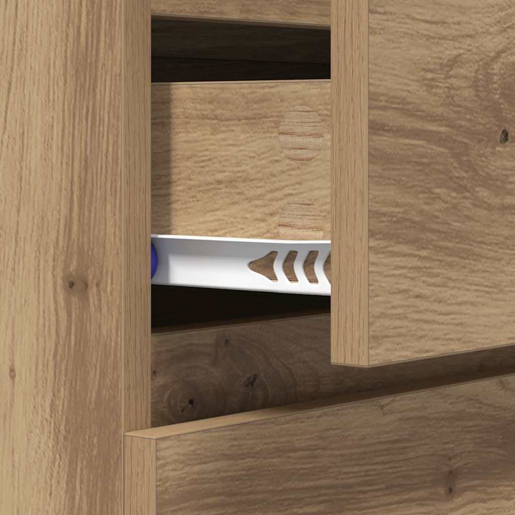 Credenza con cassetto Rovere artigianale 60 x 35 x 70 cm