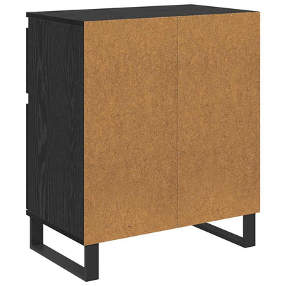 Credenza con cassetto Rovere Nero 60 x 35 x 70 cm